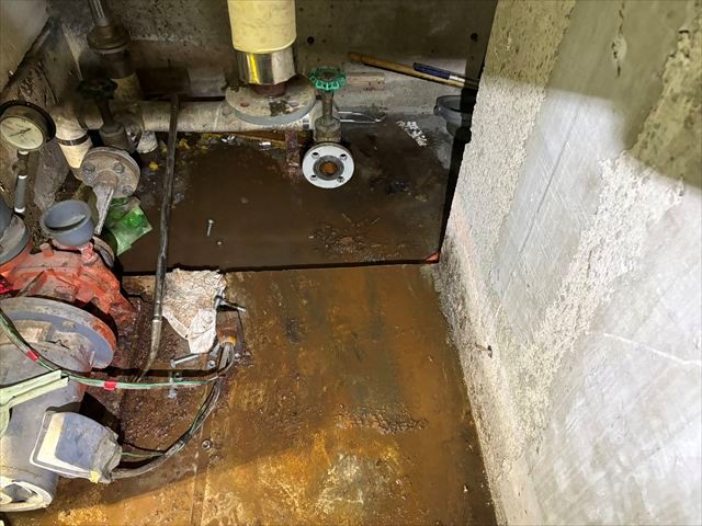 既設ポンプ撤去