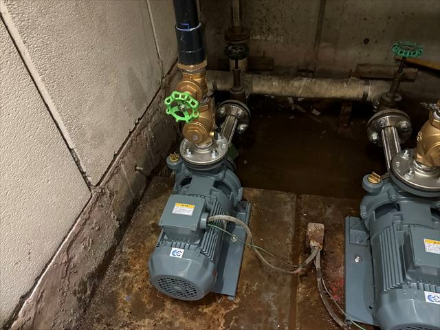 新設ポンプ据付