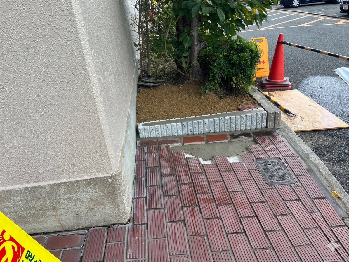 ブロック塀補修完了