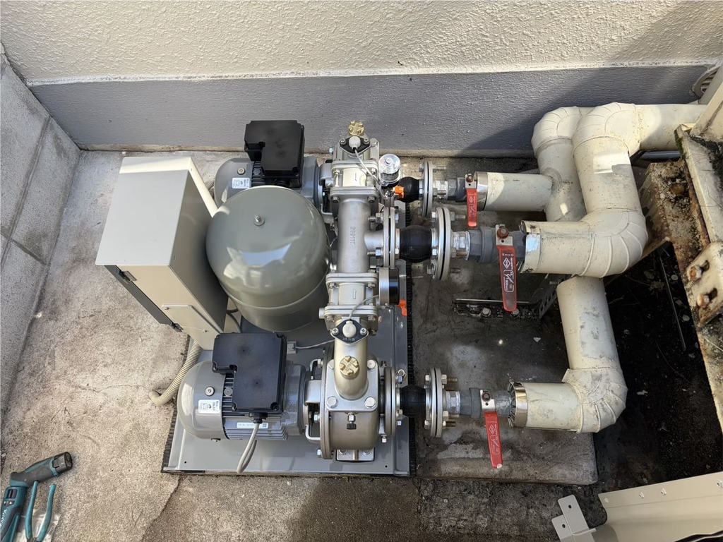 加圧給水ポンプリース導入工事