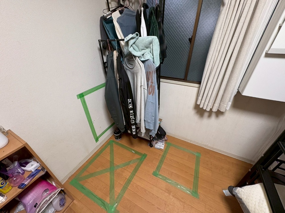 開口部の仮復旧
