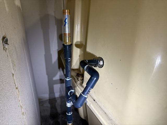 マンション受水槽給水管改修工事
