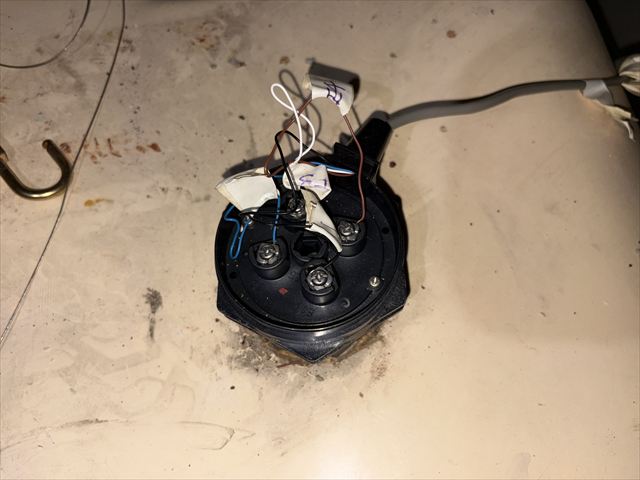 満水警報線復旧